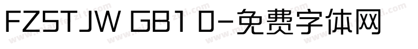 FZSTJW GB1 0字体转换